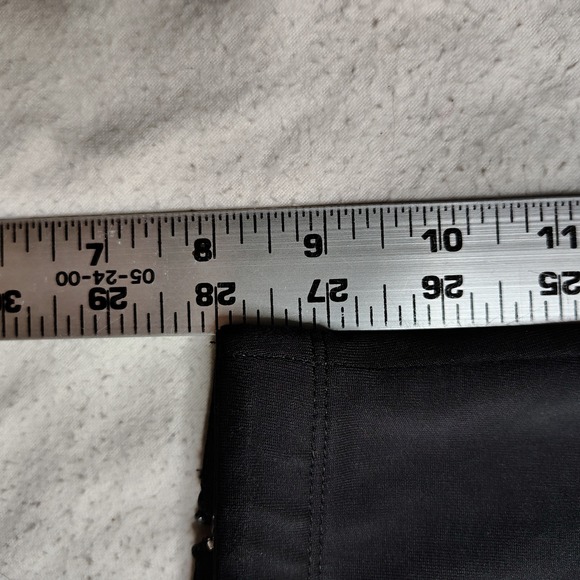 VINTAGE Adidas Track Pants Mens Medium Black Blue 3-Stripe Zipper Ankle Soccer - Picture 11 of 14